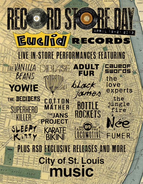 Live At Euclid Records // Record Store Day // April 20! Bottle Rockets
